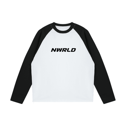 NWRLD ESSENTIALS / Color-Blocked Raglan Long-Sleeve T-Shirt - NWRLD CLOTHING