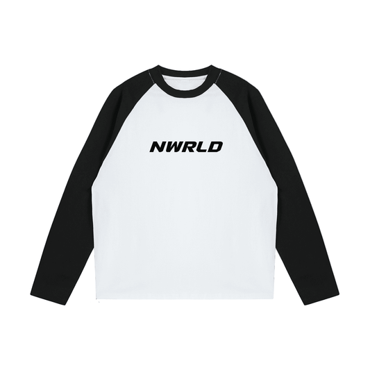 NWRLD ESSENTIALS / Color-Blocked Raglan Long-Sleeve T-Shirt - NWRLD CLOTHING