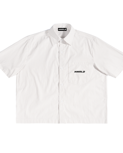 Oversized Vertical Stripe Boxy Shirt