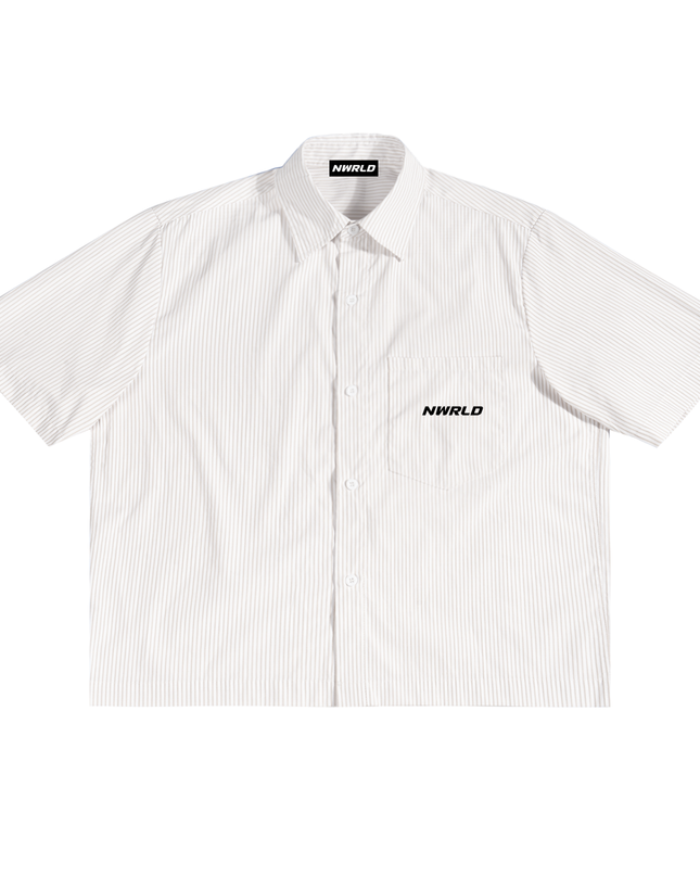 Oversized Vertical Stripe Boxy Shirt