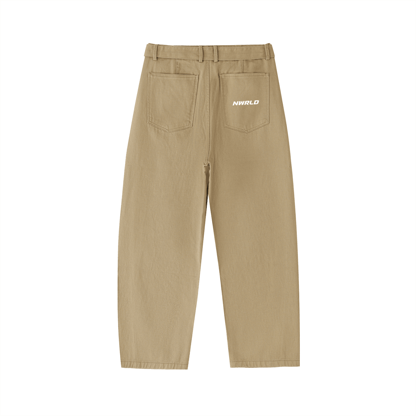 NWRLD ESSENTIAS / Twisted-Seam Belted Pants - NWRLD CLOTHING