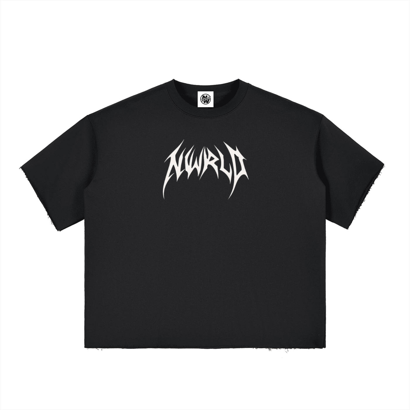 DARKMODE x METALMANIA / Boxy Half-Sleeve T-Shirt - NWRLD CLOTHING