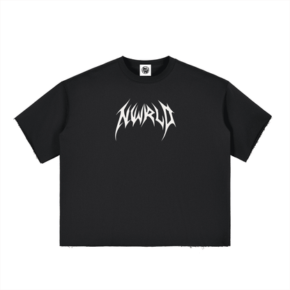 DARKMODE x METALMANIA / Boxy Half-Sleeve T-Shirt - NWRLD CLOTHING
