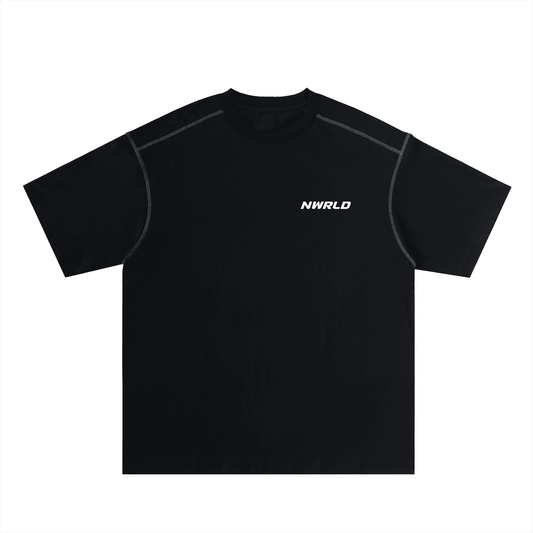 NWRLD ESSENTIALS / Oversized Contrast-Stitched T-shirt - NWRLD CLOTHING