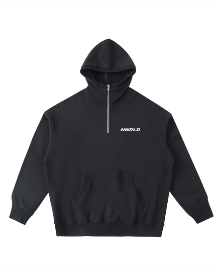 Big Hood Half-Zip Fleece Hoodie
