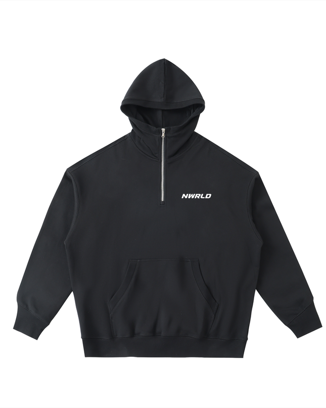 Big Hood Half-Zip Fleece Hoodie