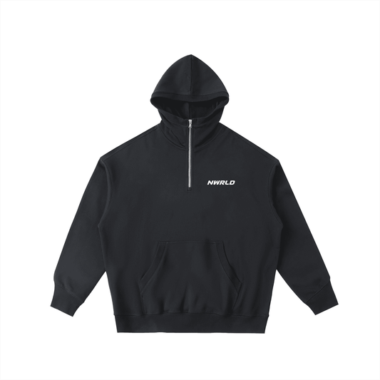 NWRLD ESSENTIALS / Big Hood Half-Zip Hoodie - NWRLD CLOTHING