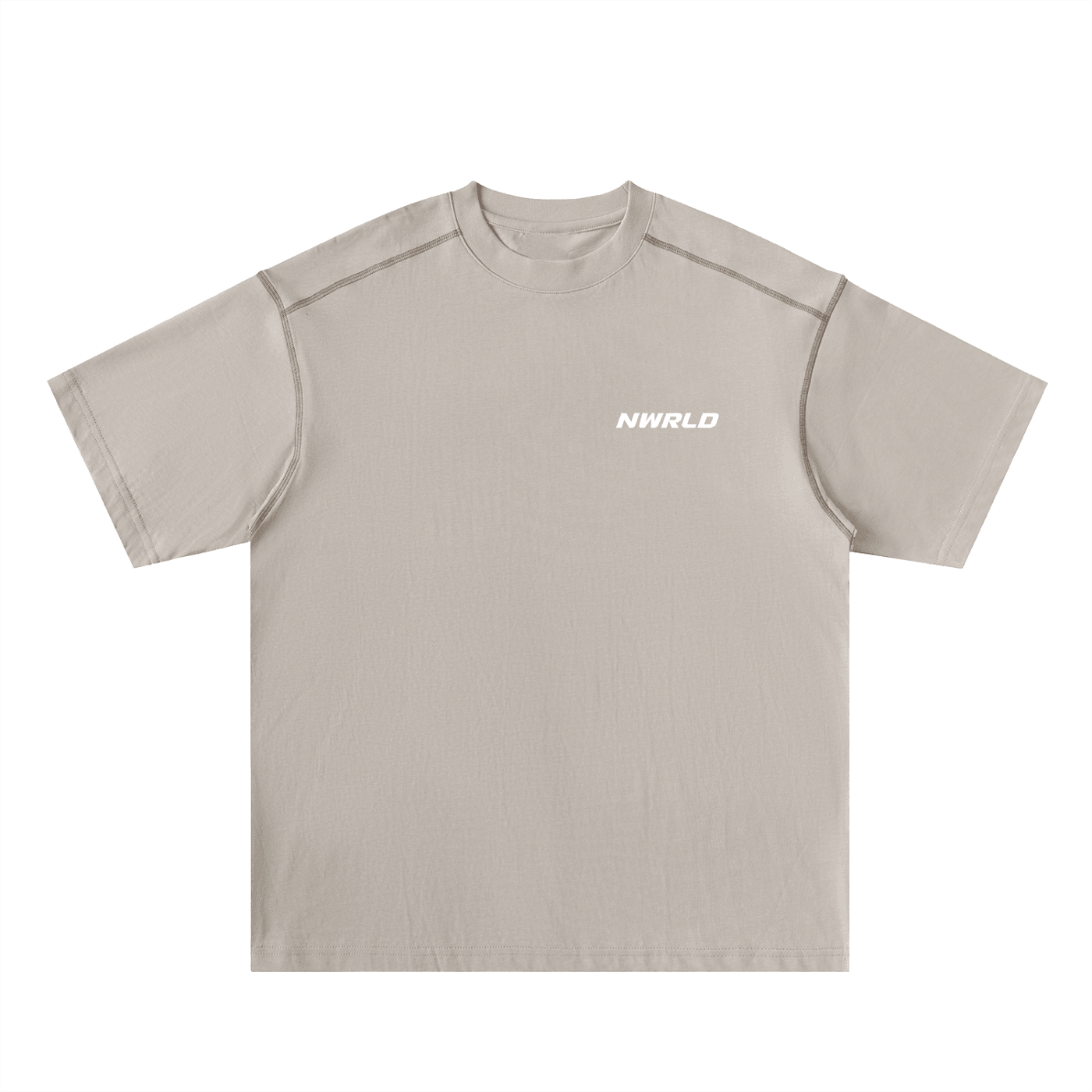 NWRLD ESSENTIALS / Oversized Contrast-Stitched T-shirt - NWRLD CLOTHING
