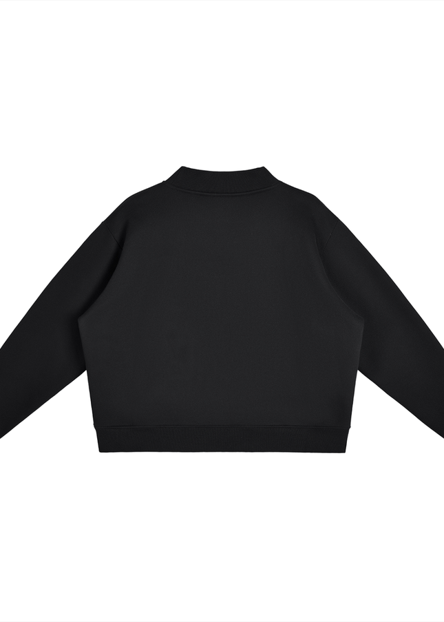 NWRLD 002 Mock-Neck Crew Sweatshirt