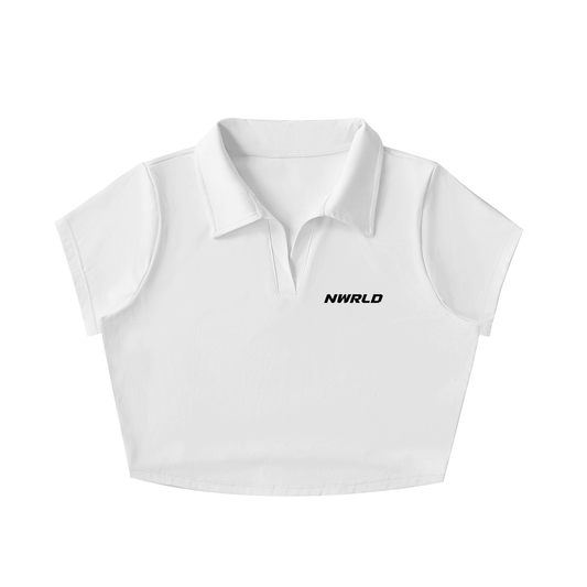 NWRLD CLEAN / V-Neck Crop Top - NWRLD CLOTHING