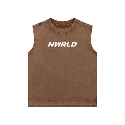 NWRLD ESSENTIALS / Snow Washed Tank Top - NWRLD CLOTHING