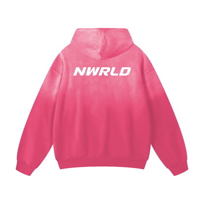 NWRLD ESSENTIALS / Heavyweight Sunfade Oversized Hoodie - NWRLD CLOTHING
