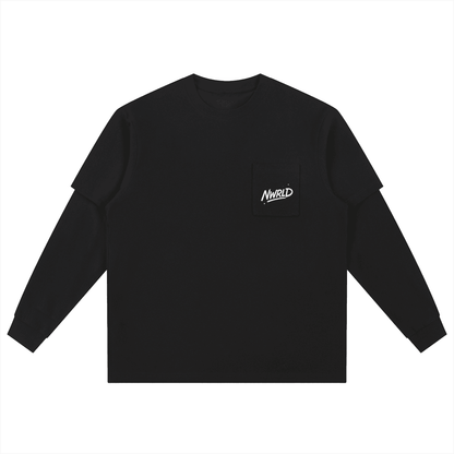 BONDI BOYS / Layered Long Sleeve Oversized Tee - NWRLD CLOTHING