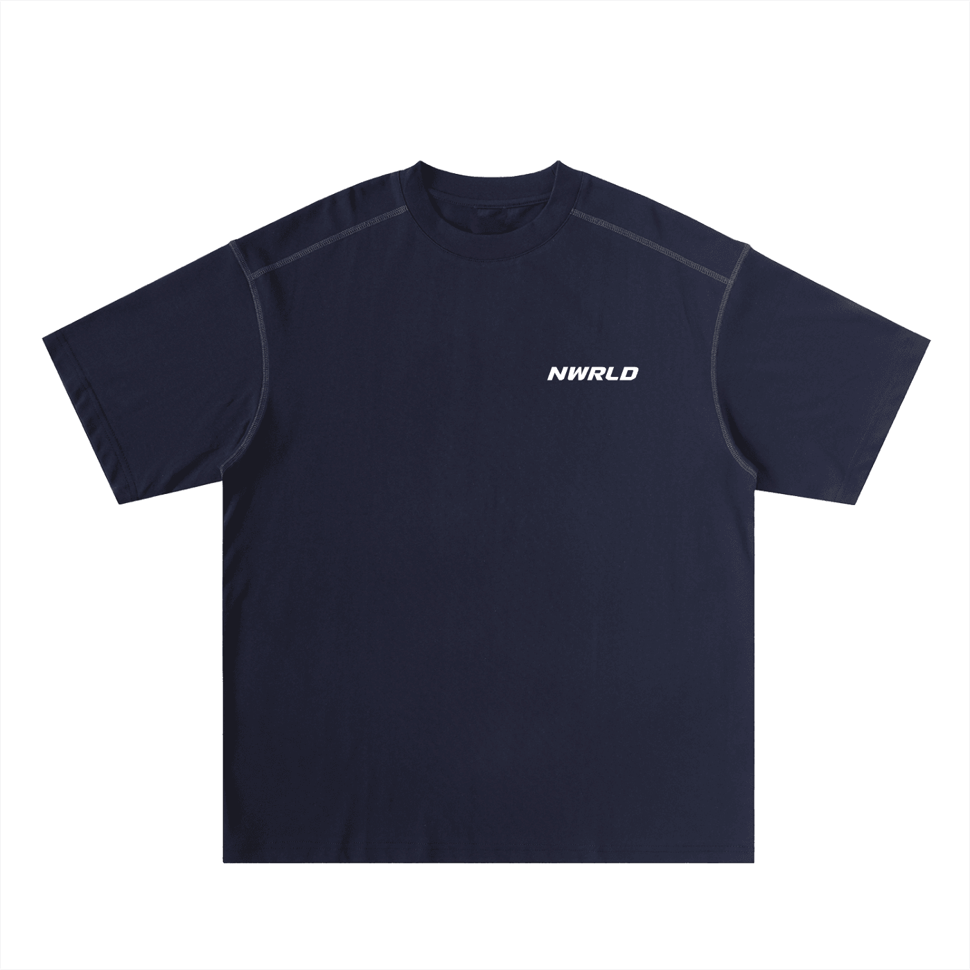 NWRLD ESSENTIALS / Oversized Contrast-Stitched T-shirt - NWRLD CLOTHING