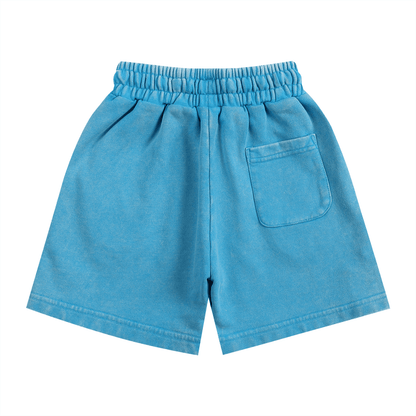 NWRLD ESSENTIALS / Snow Washed Shorts - NWRLD CLOTHING