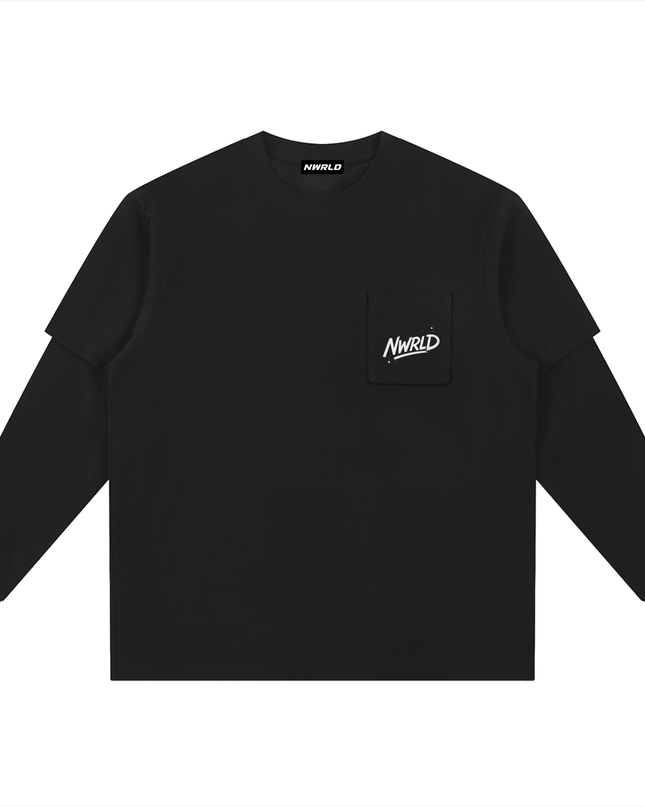 Layered Long Sleeve Oversized Tee