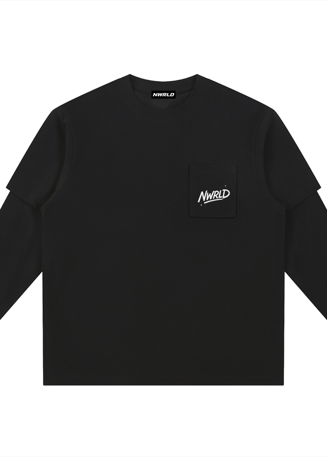 Layered Long Sleeve Oversized Tee