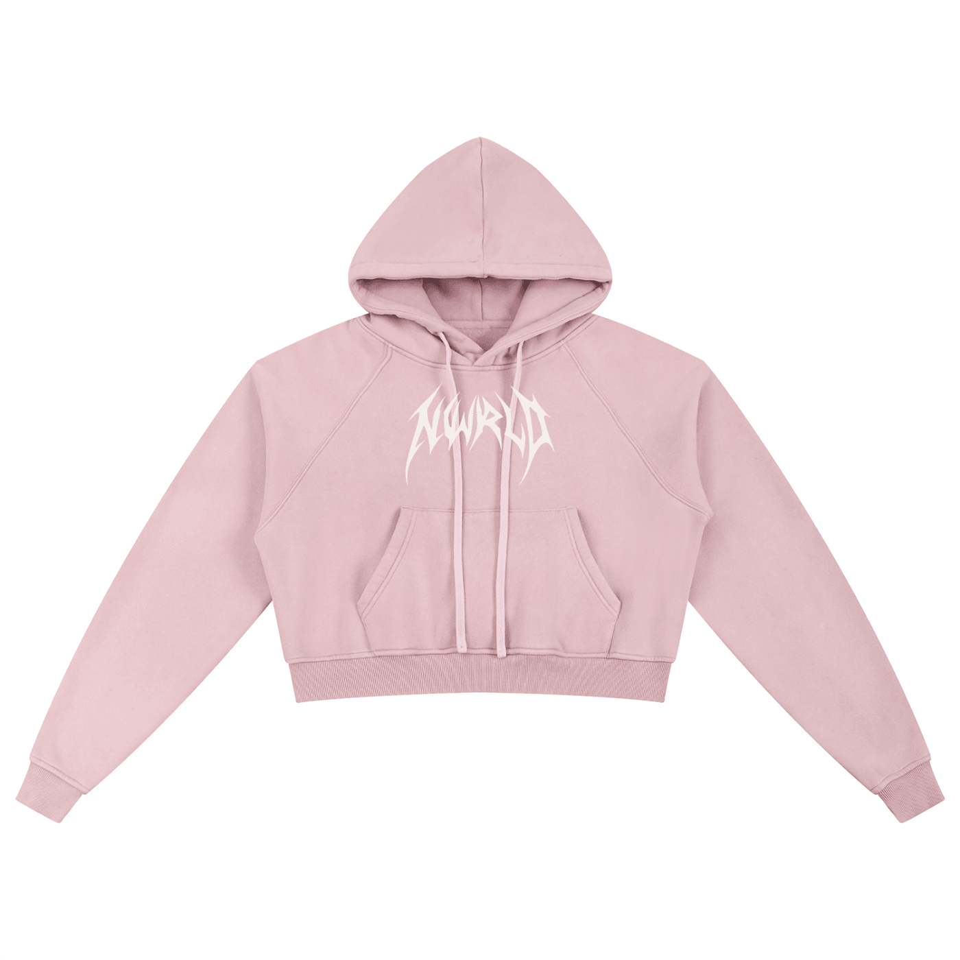 DARKMODE x METALMANIA / Snow Washed Cropped Hoodie - NWRLD CLOTHING