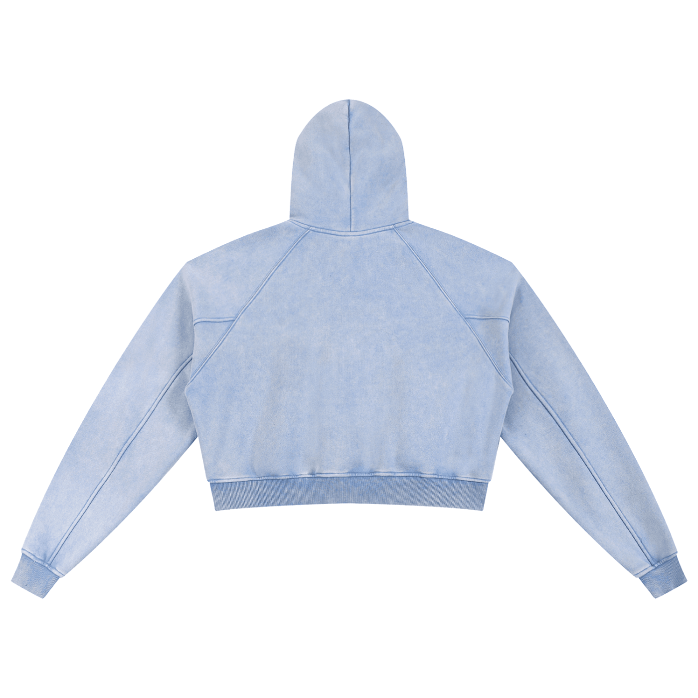 DARKMODE x METALMANIA / Snow Washed Cropped Hoodie - NWRLD CLOTHING