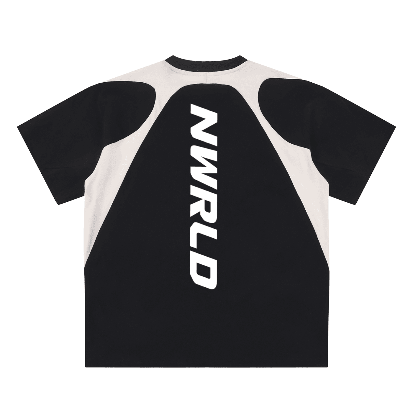NWRLD ESSENTIALS / Contrast Panel Cotton T-Shirt - NWRLD CLOTHING