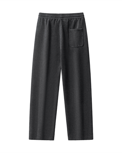 Frayed Enzyme Washed Fleece Sweatpants