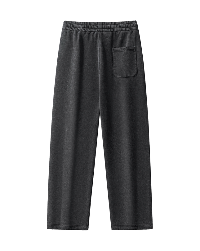 Frayed Enzyme Washed Fleece Sweatpants