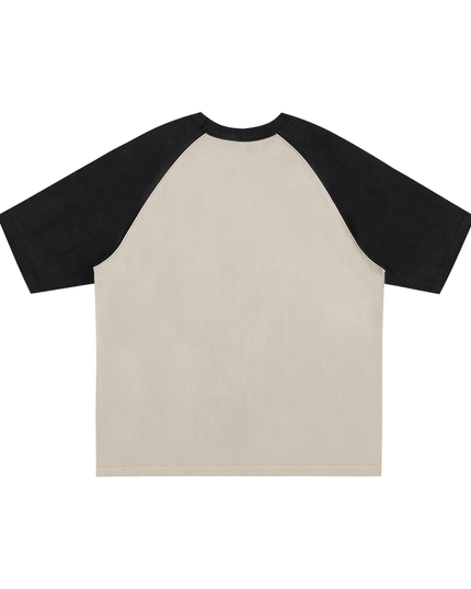 Color-Blocked Raglan Sleeve T-Shirt