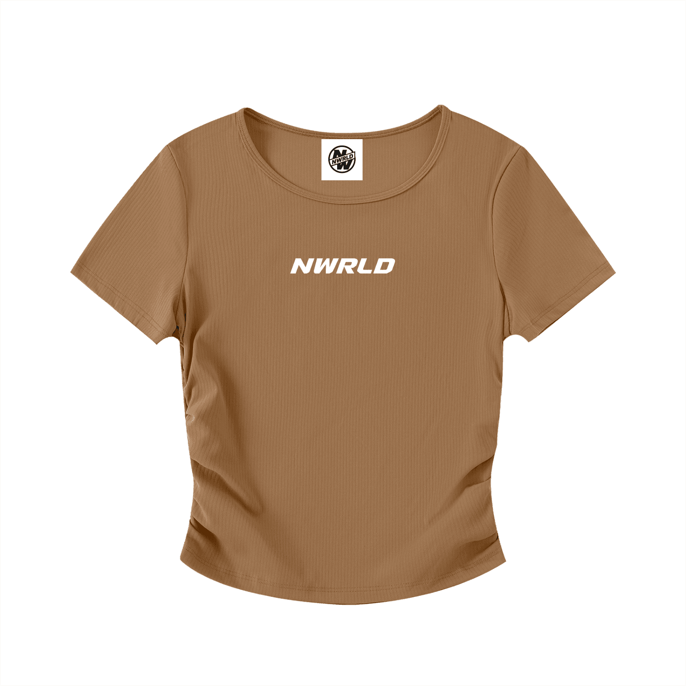 NWRLD ESSENTIALS / Ruched Bodycon Crop Top - NWRLD CLOTHING