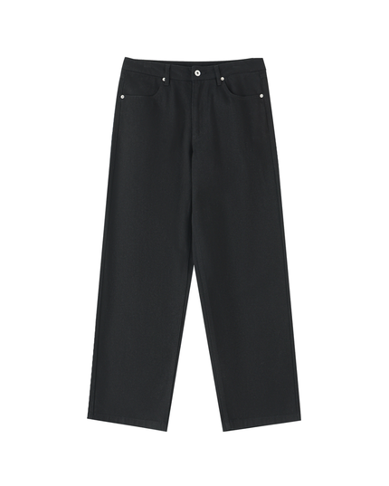 Heavyweight Cotton Straight-Leg Pants