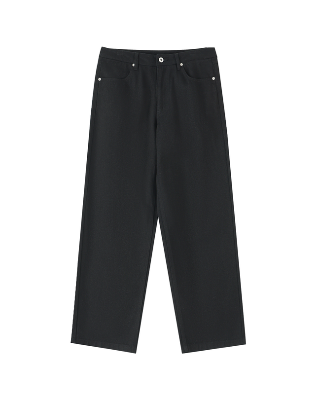 Heavyweight Cotton Straight-Leg Pants