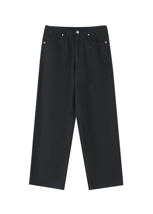Heavyweight Cotton Straight-Leg Pants