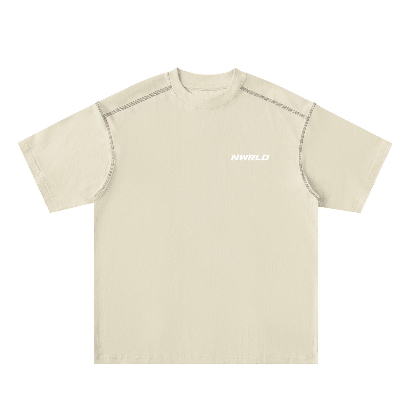 NWRLD ESSENTIALS / Oversized Contrast-Stitched T-shirt - NWRLD CLOTHING