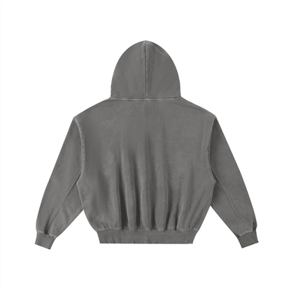 NWRLD CLEAN / Frayed Enzyme Washed Hoodie - NWRLD CLOTHING