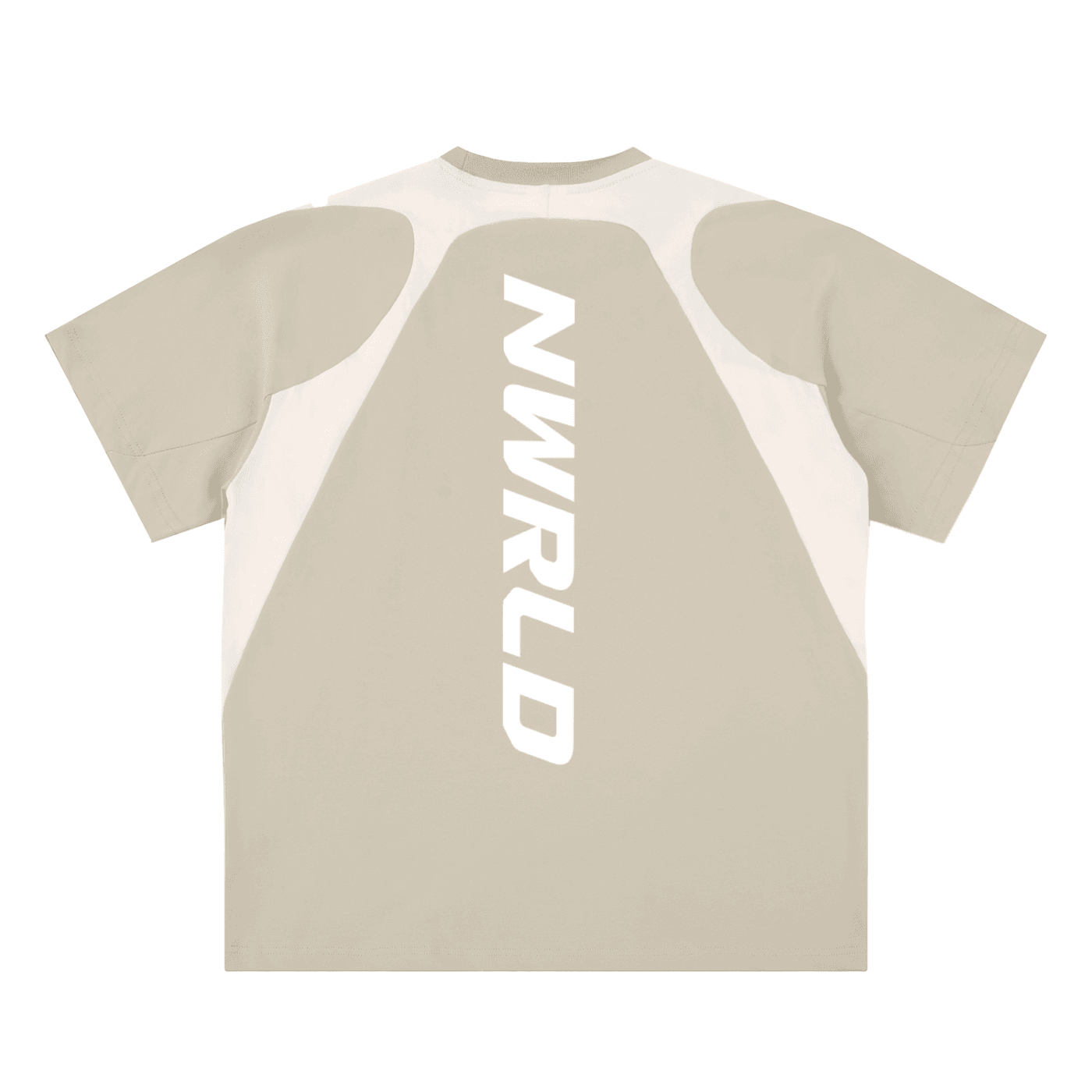 NWRLD ESSENTIALS / Contrast Panel Cotton T-Shirt - NWRLD CLOTHING