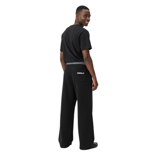 NWRLD ESSENTIALS / Plaid Contrast Waist Pants - NWRLD CLOTHING