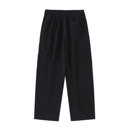NWRLD ESSENTIALS / Drawstring Straight-Leg Cargo Pants - NWRLD CLOTHING