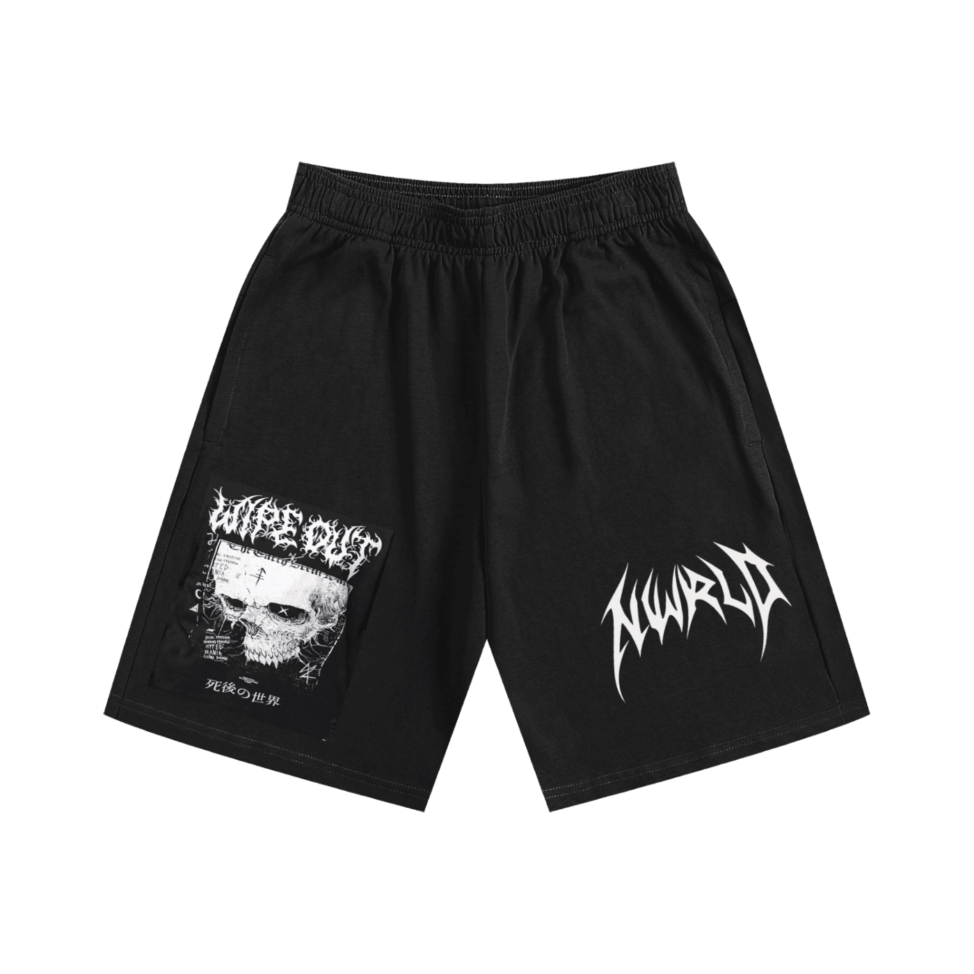 DARK MODE x METAL MANIA / Essential Heavyweight Cotton Shorts - NWRLD CLOTHING