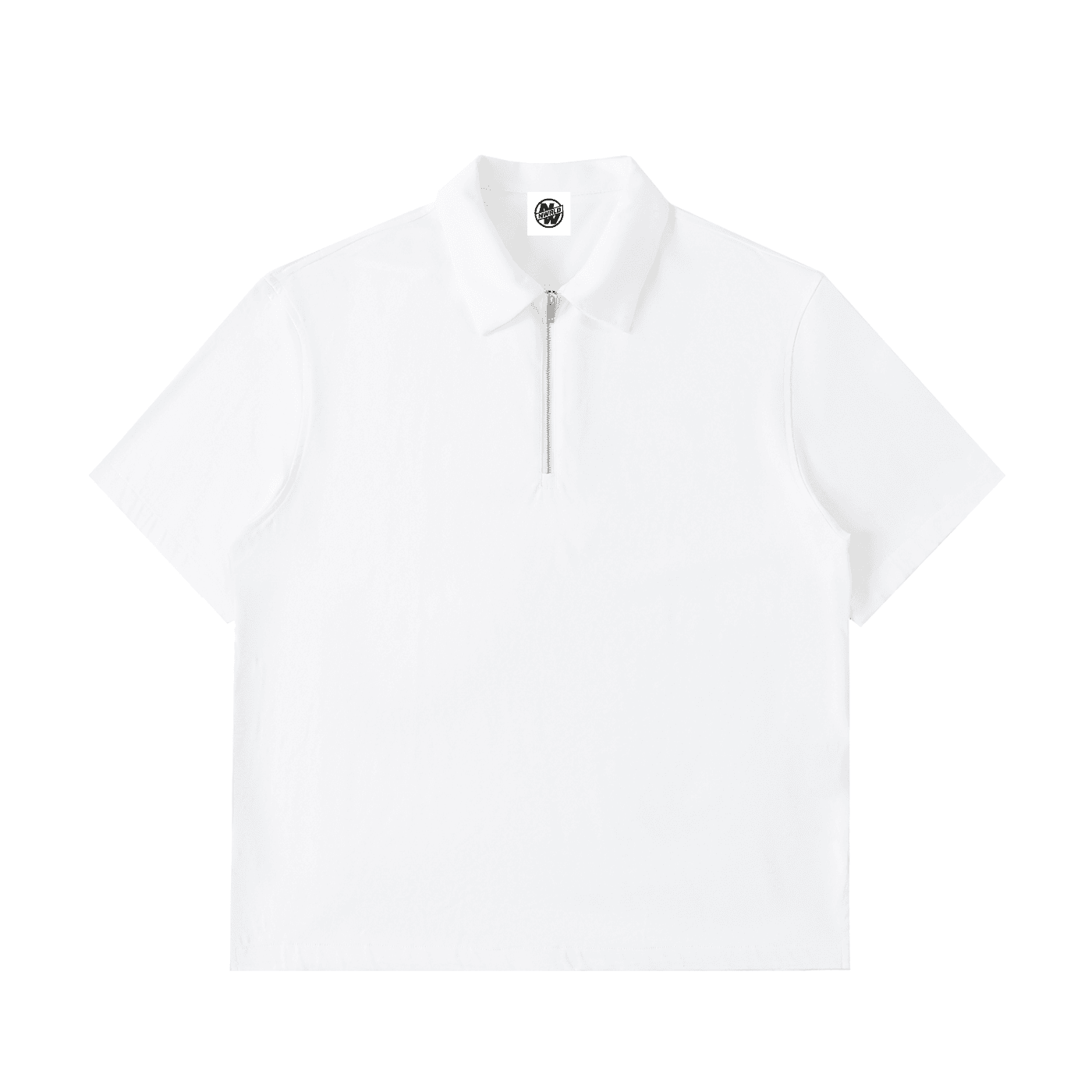 NWRLD CLEAN / Half-Zip Cotton Polo Shirt - NWRLD CLOTHING