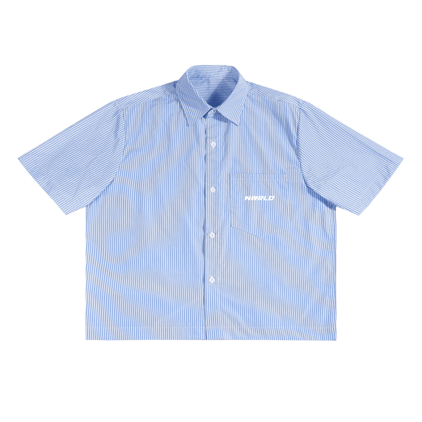NWRLD ESSENTIALS / Oversized Vertical Stripe Boxy Shirt - NWRLD CLOTHING