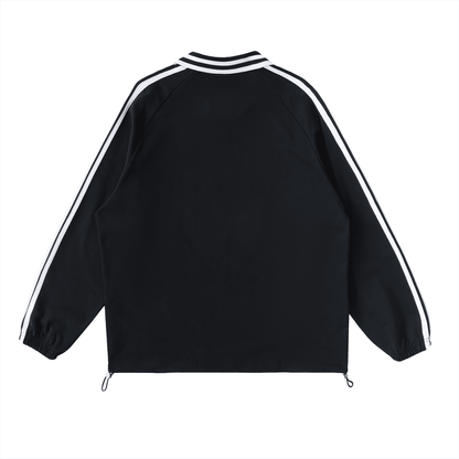NWRLD ESSENTIALS / Contrast Striped Collar Sweatshirt - NWRLD CLOTHING