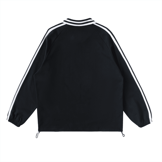 NWRLD ESSENTIALS / Contrast Striped Collar Sweatshirt - NWRLD CLOTHING