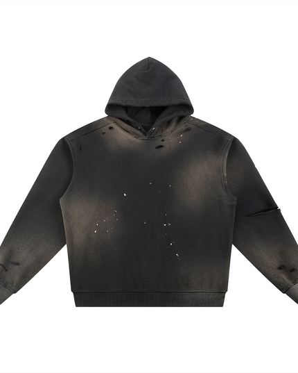 NWRLD 003 | Sun Fade Frayed Fleece Hoodie