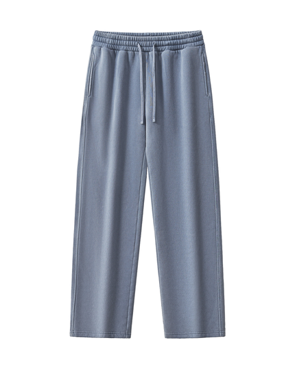 Frayed Enzyme Washed Fleece Sweatpants