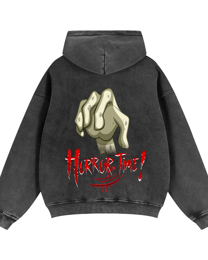 Zip-Through Boxy Fleece Hoodie