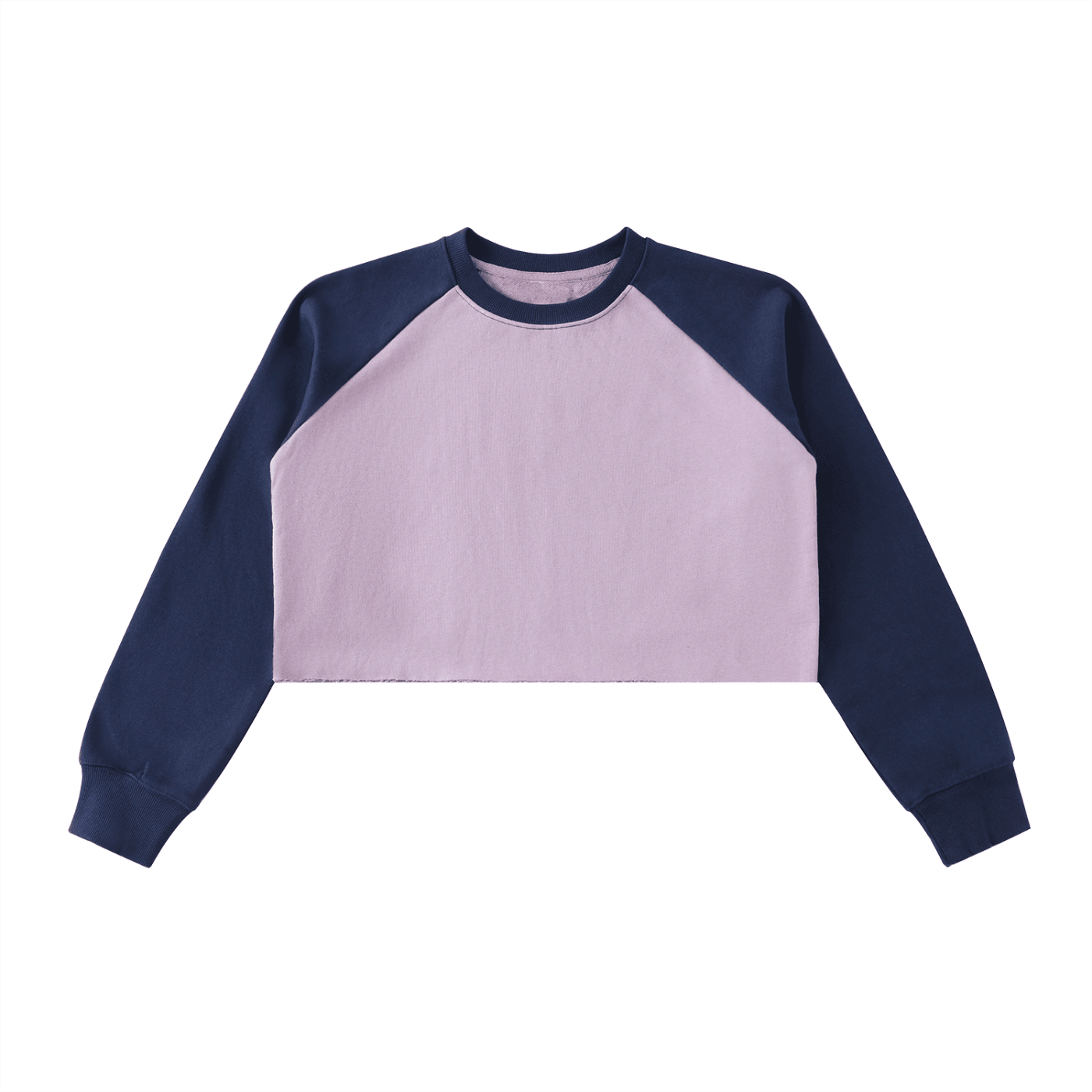NWRLD CLEAN / Color-Block Raglan Crop Sweatshirt - NWRLD CLOTHING