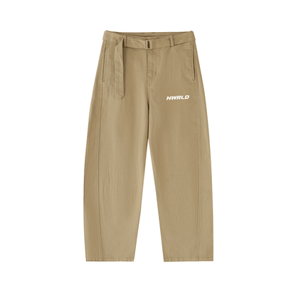 NWRLD ESSENTIAS / Twisted-Seam Belted Pants - NWRLD CLOTHING