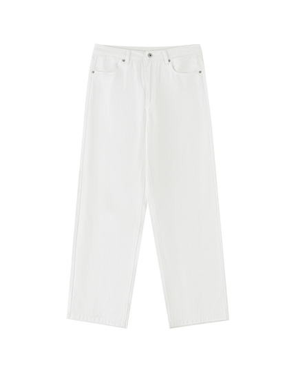 Heavyweight Cotton Straight-Leg Pants