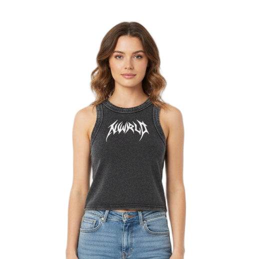 DARK MODE x METAL MANIA / Snow Washed Tank Top - NWRLD CLOTHING