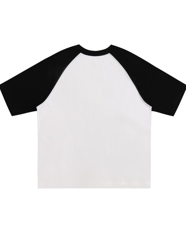 Color-Blocked Raglan Sleeve T-Shirt
