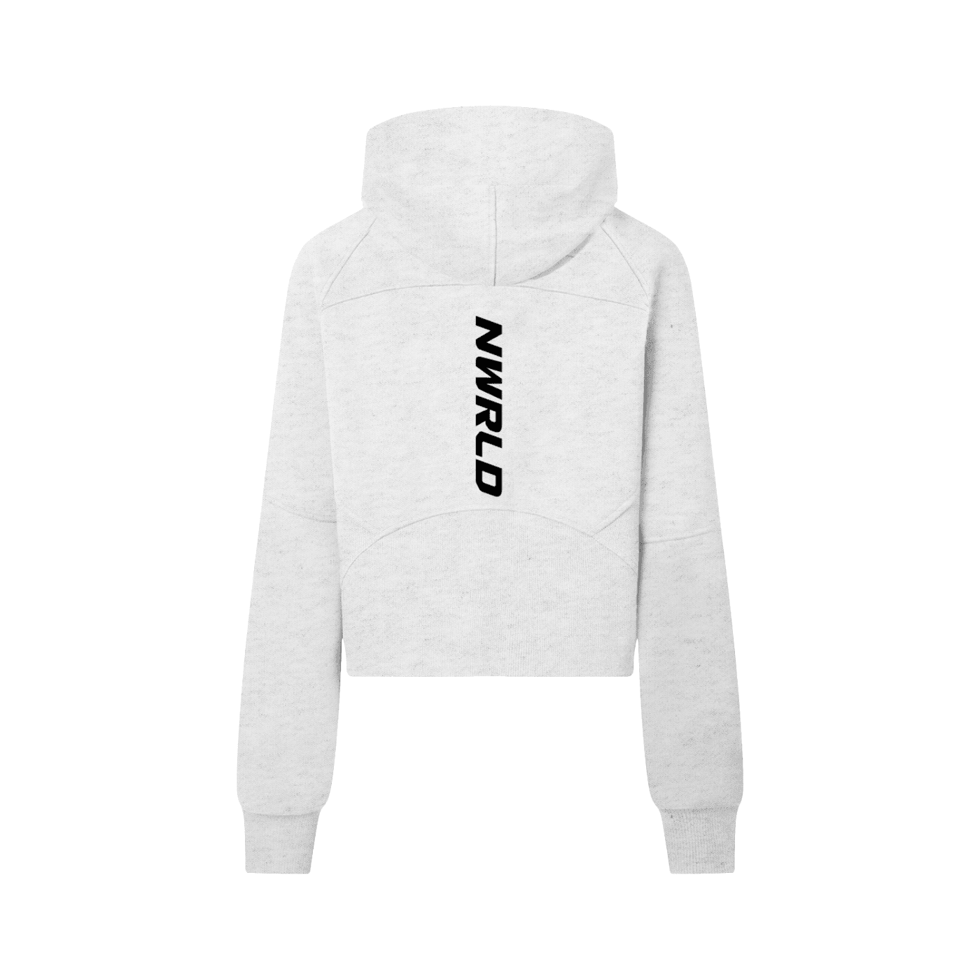 NWRLD ESSENTIALS / Cropped Half-Zip Hoodie - NWRLD CLOTHING